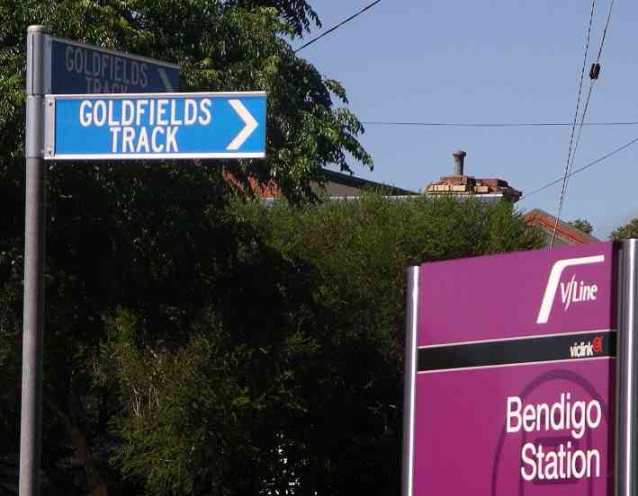 Goldfields Track VicRoads sign
